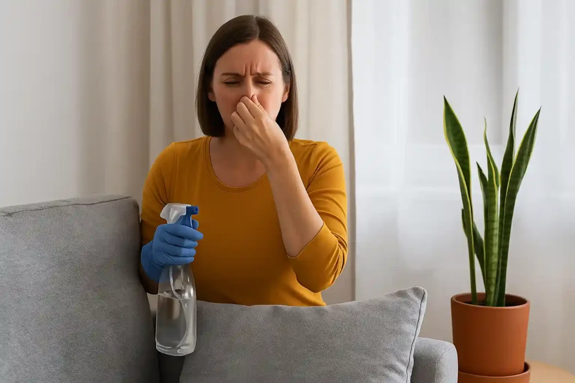 Remoção de odores de estofados